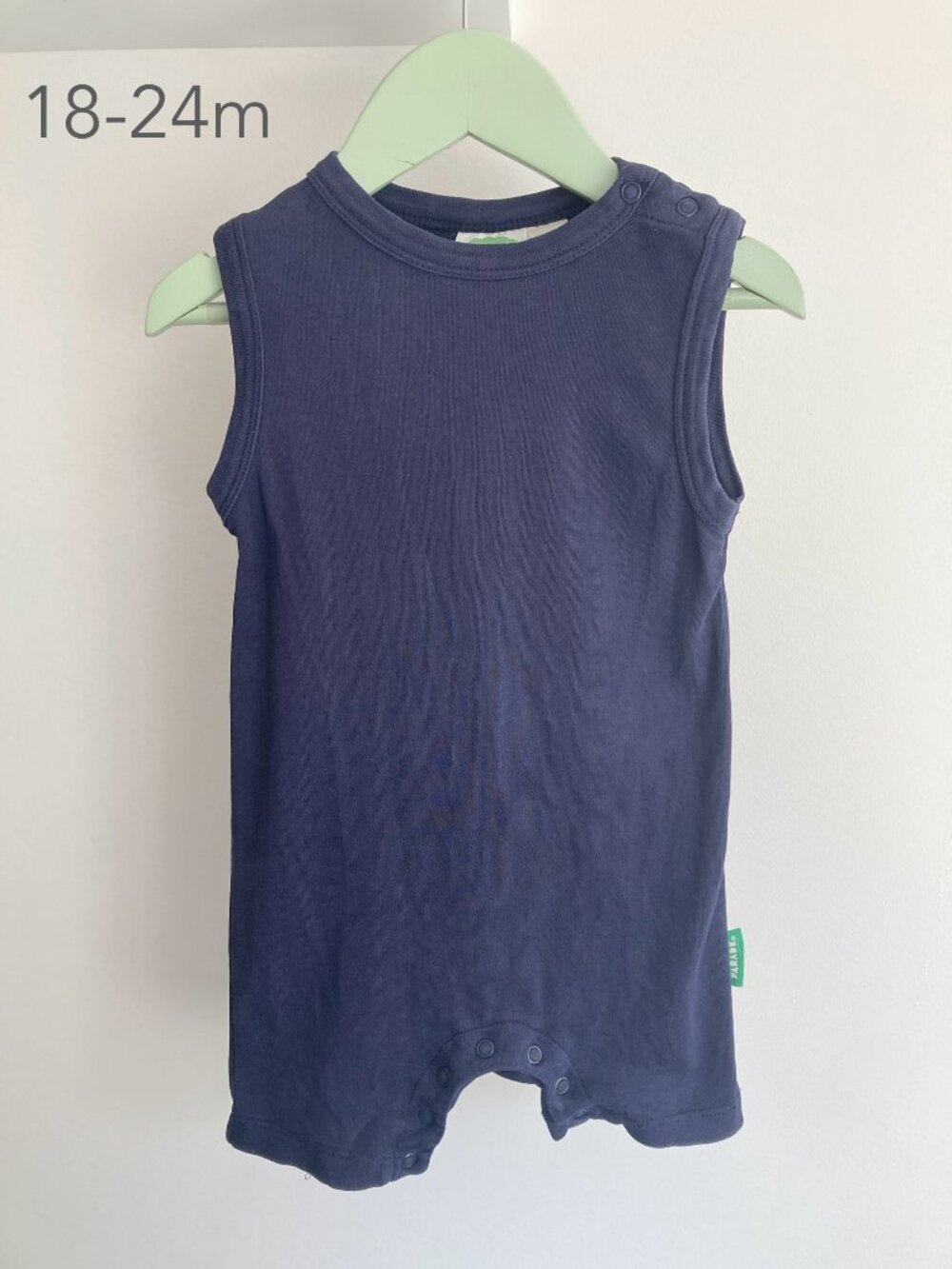 🪴5/$30 Parade 18-24 Months Toddler Navy Blue Sleeveless Romper Summer Beach